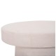 ΤΡΑΠΕΖΙ ΣΑΛΟΝΙΟΥ ΣΤΡΟΓΓΥΛΟ ΣΕΙΡΑ SANTORINI HM18052 MDF ΣΕ ΥΠΟΛΕΥΚΟ ΧΡΩΜΑ Φ48x49Υεκ.