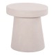 ΤΡΑΠΕΖΙ ΣΑΛΟΝΙΟΥ ΣΤΡΟΓΓΥΛΟ ΣΕΙΡΑ SANTORINI HM18052 MDF ΣΕ ΥΠΟΛΕΥΚΟ ΧΡΩΜΑ Φ48x49Υεκ.