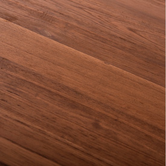 ΤΡΑΠΕΖΙ ΣΑΛΟΝΙΟΥ ΣΤΡΟΓΓΥΛΟ FRANTZ HM9523.11 ΜΑΣΙΦ MINDI ΞΥΛΟ-ΦΥΣΙΚΟ Φ100X45Υεκ.