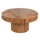 ΤΡΑΠΕΖΙ ΣΑΛΟΝΙΟΥ GATSBY ΣΤΡΟΓΓΥΛΟ HM9651 RATTAN ΧΡΩΜΑ ΦΥΣΙΚΟ Φ100x50Y εκ.