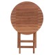 ΤΡΑΠΕΖΙ ΣΚΗΝΟΘΕΤΗ ΣΤΡΟΓΓΥΛΟ HEIDEL HM18120 ΞΥΛΟ TEAK--ΦΥΣΙΚΟ Φ60x75Υεκ.