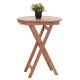 ΤΡΑΠΕΖΙ ΣΚΗΝΟΘΕΤΗ ΣΤΡΟΓΓΥΛΟ HEIDEL HM18120 ΞΥΛΟ TEAK--ΦΥΣΙΚΟ Φ60x75Υεκ.