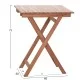 ΤΡΑΠΕΖΙ ΣΚΗΝΟΘΕΤΗ ΤΕΤΡΑΓΩΝΟ HEIDEL HM18121 ΞΥΛΟ TEAK--ΦΥΣΙΚΟ 60x60x75Υεκ.