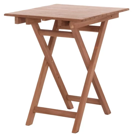 ΤΡΑΠΕΖΙ ΣΚΗΝΟΘΕΤΗ ΤΕΤΡΑΓΩΝΟ HEIDEL HM18121 ΞΥΛΟ TEAK--ΦΥΣΙΚΟ 60x60x75Υεκ.