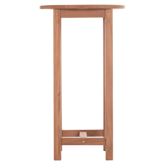 ΤΡΑΠΕΖΙ/ΣΤΑΝΤ ΜΠΑΡ ΣΤΡΟΓΓΥΛΟ PRESSCOT HM18114 ΞΥΛΟ TEAK--ΦΥΣΙΚΟ Φ60x105Υεκ.