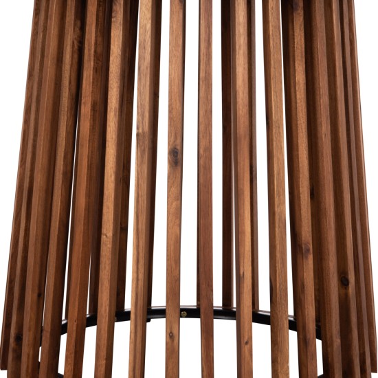 ΤΡΑΠΕΖΙ ΣΤΡΟΓΓΥΛΟ ΕΞ.ΧΩΡΟΥ CRISTOBAL HM6235 ΞΥΛΟ ΑΚΑΚΙΑΣ-CEMENT TOP Φ120x77Υεκ