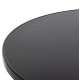 ΤΡΑΠΕΖΙ ΣΤΡΟΓΓΥΛΟ GOSS HM5974.01 ΑΛΟΥΜΙΝΙΟ ΜΑΥΡΟ Φ60x70Υεκ.
