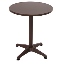 ΤΡΑΠΕΖΙ ΣΤΡΟΓΓΥΛΟ GOSS HM5974.02 ΑΛΟΥΜΙΝΙΟ ΚΑΦΕ Φ60x70Υεκ. ΤΡΑΠΕΖΙ ΣΤΡΟΓΓΥΛΟ GOSS HM5974.02 ΑΛΟΥΜΙΝΙΟ ΚΑΦΕ Φ60x70Υεκ.