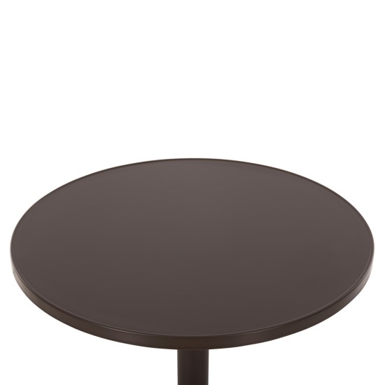 ΤΡΑΠΕΖΙ ΣΤΡΟΓΓΥΛΟ GOSS HM5974.02 ΑΛΟΥΜΙΝΙΟ ΚΑΦΕ Φ60x70Υεκ. ΤΡΑΠΕΖΙ ΣΤΡΟΓΓΥΛΟ GOSS HM5974.02 ΑΛΟΥΜΙΝΙΟ ΚΑΦΕ Φ60x70Υεκ.