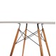 ΤΡΑΠΕΖΙ MINIMAL ΣΤΡΟΓΓΥΛΟ HM8454.01 MDF ΣΕ ΛΕΥΚΟ-ΠΟΔΙΑ ΟΞΙΑΣ ΣΕ ΦΥΣΙΚΟ Φ120Χ75Υεκ.