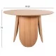 ΤΡΑΠΕΖΙ ΣΤΡΟΓΓΥΛΟ DENTY HM9612.01 MDF ΜΕ ΚΑΠΛΑΜΑ ΔΡΥΟΣ-ΧΡΩΜΑ ΔΡΥΟΣ Φ120x75Υεκ.