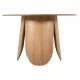 ΤΡΑΠΕΖΙ ΣΤΡΟΓΓΥΛΟ DENTY HM9612.01 MDF ΜΕ ΚΑΠΛΑΜΑ ΔΡΥΟΣ-ΧΡΩΜΑ ΔΡΥΟΣ Φ120x75Υεκ.