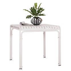 ΤΡΑΠΕΖΙ ΤΕΤΡΑΓΩΝΟ ΑΛΟΥΜΙΝΙΟΥ RACHEL HM6338.02 ΛΕΥΚΟ 80x80x75Υεκ.