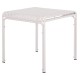 ΤΡΑΠΕΖΙ ΤΕΤΡΑΓΩΝΟ ΑΛΟΥΜΙΝΙΟΥ RACHEL HM6338.02 ΛΕΥΚΟ 80x80x75Υεκ.