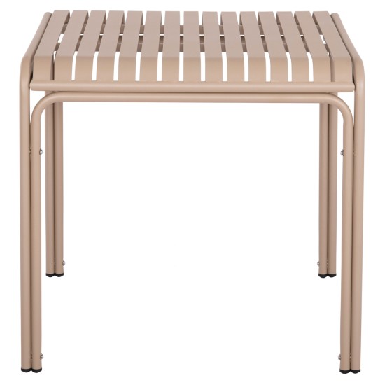 ΤΡΑΠΕΖΙ ΤΕΤΡΑΓΩΝΟ ΑΛΟΥΜΙΝΙΟΥ RACHEL HM6338.04 ΣΑΜΠΑΝΙ 80x80x76Υεκ.