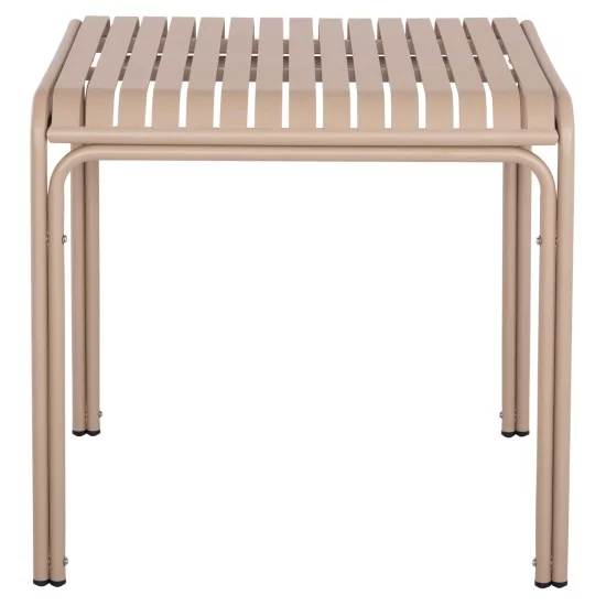 ΤΡΑΠΕΖΙ ΤΕΤΡΑΓΩΝΟ ΑΛΟΥΜΙΝΙΟΥ RACHEL HM6338.04 ΣΑΜΠΑΝΙ 80x80x76Υεκ.