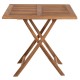 ΤΡΑΠΕΖΙ ΤΕΤΡΑΓΩΝΟ KENDALL ΠΤΥΣΣΟΜΕΝΟ HM9544 TEAK ΣΕ ΦΥΣΙΚΟ ΧΡΩΜΑ 80x80x75Yεκ.
