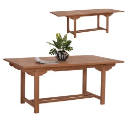 TΡΑΠΕΖΙ ΤΡΑΠΕΖΑΡΙΑΣ ΑΝΟΙΓΟΜΕΝΟ CRANDER HM6376 ΞΥΛΟ TEAK ΣΕ ΦΥΣΙΚΟ 180-240x100x76Υεκ