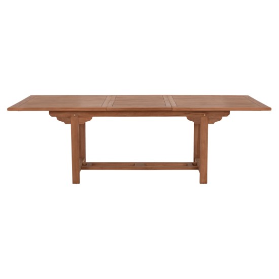 TΡΑΠΕΖΙ ΤΡΑΠΕΖΑΡΙΑΣ ΑΝΟΙΓΟΜΕΝΟ CRANDER HM6376 ΞΥΛΟ TEAK ΣΕ ΦΥΣΙΚΟ 180-240x100x76Υεκ