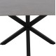 ΤΡΑΠΕΖΙ ΤΡΑΠΕΖΑΡΙΑΣ SYNTEC HM9308.03 SINTERED STONE ΓΚΡΙ ΜΕΤΑΛΛΙΚΑ ΠΟΔΙΑ 160x90x75Υεκ.