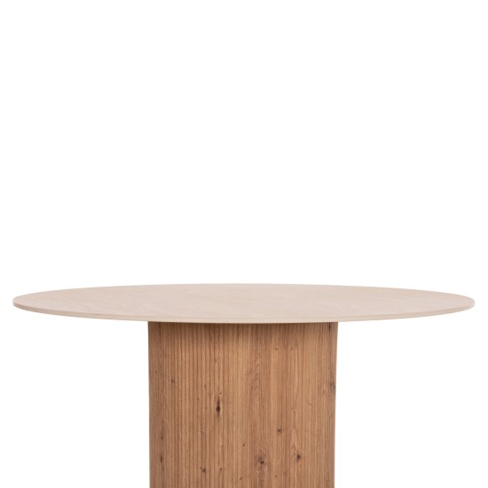 ΤΡΑΠΕΖΙ ΤΡΑΠΕZΑΡΙΑΣ TWIL HM18324 ΚΕΡΑΜΙΚΟ TOP ΟΨΗ ΤΡΑΒΕΡΤΙΝΑΣ-MDF ΒΑΣΗ Φ120x76Υεκ