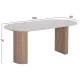 ΤΡΑΠΕΖΙ ΤΡΑΠΕΖΑΡΙΑΣ MELLOW HM18416 MDF ΠΟΔΙΑ ΣΕ ΦΥΣΙΚΟ--ΚΕΡΑΜΙΚΟ TOP 180x90x76Υεκ.