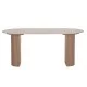 ΤΡΑΠΕΖΙ ΤΡΑΠΕΖΑΡΙΑΣ MELLOW HM18416 MDF ΠΟΔΙΑ ΣΕ ΦΥΣΙΚΟ--ΚΕΡΑΜΙΚΟ TOP 180x90x76Υεκ.