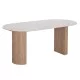ΤΡΑΠΕΖΙ ΤΡΑΠΕΖΑΡΙΑΣ MELLOW HM18416 MDF ΠΟΔΙΑ ΣΕ ΦΥΣΙΚΟ--ΚΕΡΑΜΙΚΟ TOP 180x90x76Υεκ.