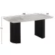 ΤΡΑΠΕΖΙ ΤΡΑΠΕΖΑΡΙΑΣ MINAO HM18418 MDF ΠΟΔΙΑ ΣΕ ΣΚΟΥΡΟ ΓΚΡΙ--ΚΕΡΑΜΙΚΟ TOP 160x90x75Υεκ