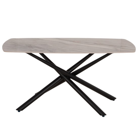ΤΡΑΠΕΖΙ ΤΡΑΠΕΖΑΡΙΑΣ ISKA HM18420 ΚΕΡΑΜΙΚΟ TOP ΣΕ ΛΕΥΚΟ/ΚΑΦΕ ΜΑΡΜΑΡΟ 160x90x79Υεκ