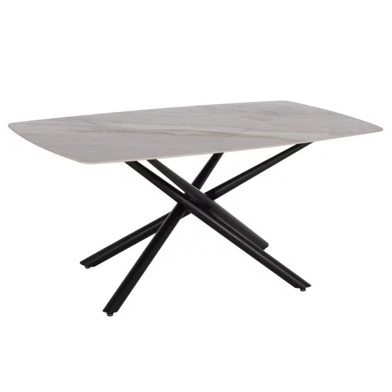 ΤΡΑΠΕΖΙ ΤΡΑΠΕΖΑΡΙΑΣ ISKA HM18423 ΚΕΡΑΜΙΚΟ TOP ΣΕ ΛΕΥΚΟ/ΚΑΦΕ ΜΑΡΜΑΡΟ 178x89x79Υεκ