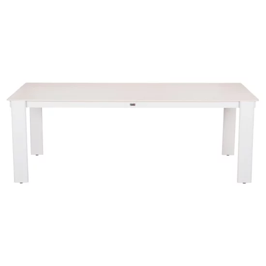 ΤΡΑΠΕΖΙ ΤΡΑΠΕΖΑΡΙΑΣ PUNDER HM6483.02 ΚΡΕΜ ΑΛΟΥΜΙΝΙΟ--SINTERED STONE TOP 220x100x76Υεκ