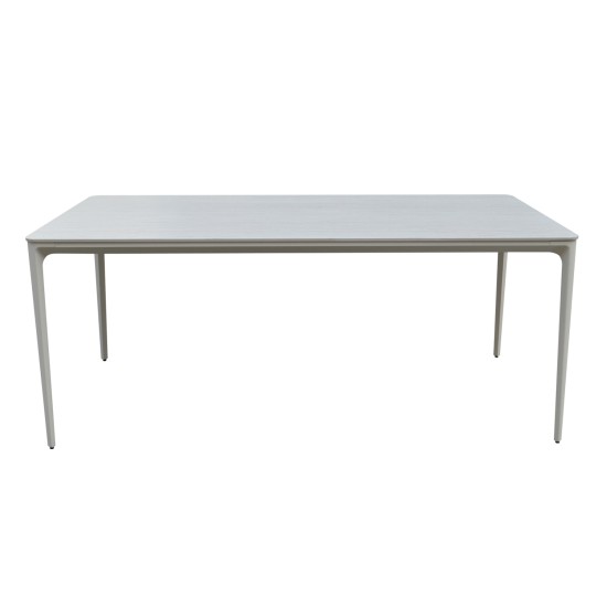 ΤΡΑΠΕΖΙ ΤΡΑΠΕΖΑΡΙΑΣ STAD HM6558.02 ΜΠΕΖ ΑΛΟΥΜΙΝΙΟ--ΛΕΥΚΟ SINTERED STONE 220x100x75Υεκ