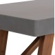 ΤΡΑΠΕΖΙ ΤΡΑΠΕΖΑΡΙΑΣ FIBER CEMENT & ΞΥΛΟ ΑΚΑΚΙΑΣ MAEVE HM6596.01 ΓΚΡΙ 160x90x75Υεκ