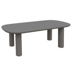 ΤΡΑΠΕΖΙ ΤΡΑΠΕΖΑΡΙΑΣ KIORA HM6597.01 ΓΚΡΙ FIBER CEMENT 200x100x75Υεκ