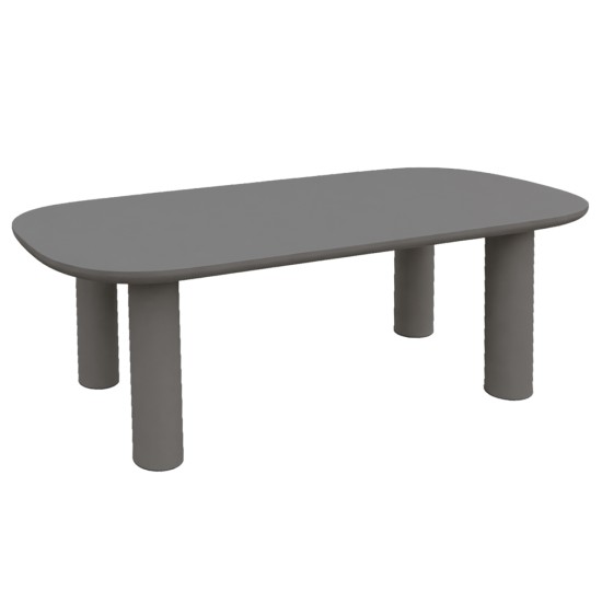 ΤΡΑΠΕΖΙ ΤΡΑΠΕΖΑΡΙΑΣ KIORA HM6597.01 ΓΚΡΙ FIBER CEMENT 200x100x75Υεκ