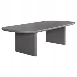 ΤΡΑΠΕΖΙ ΤΡΑΠΕΖΑΡΙΑΣ AZAMI HM6600.01 ΓΚΡΙ FIBER CEMENT 240x100x75Υεκ.