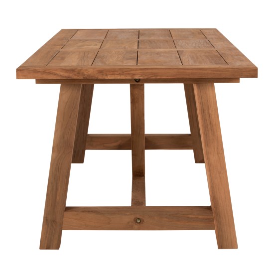 ΤΡΑΠΕΖΙ ΤΡΑΠΕΖΑΡΙΑΣ HM7922 PLUTON RECYCLED TEAK ΣΕ ΦΥΣΙΚΟ ΧΡΩΜΑ 200X100X75Yεκ.