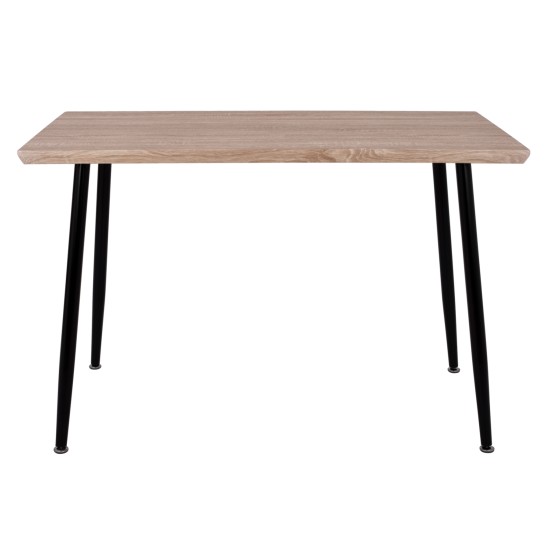 ΤΡΑΠΕΖΙ ΤΡΑΠΕΖΑΡΙΑΣ PALOMA HM8334.01, 120X70Χ76,5 SONΟMA, ΜΑΥΡΑ ΠΟΔΙΑ