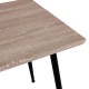ΤΡΑΠΕΖΙ ΤΡΑΠΕΖΑΡΙΑΣ PALOMA HM8334.01, 120X70Χ76,5 SONΟMA, ΜΑΥΡΑ ΠΟΔΙΑ