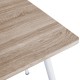 ΤΡΑΠΕΖΙ ΤΡΑΠΕΖΑΡΙΑΣ PALOMA HM8334.02, 120X70X76,5- SONOMA, ΛΕΥΚΑ ΠΟΔΙΑ