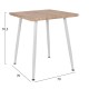 ΤΡΑΠΕΖΙ ΤΡΑΠΕΖΑΡΙΑΣ PALOMA HM8335.02, 70Χ70X76,5, SONOMA, ΛΕΥΚΑ ΠΟΔΙΑ