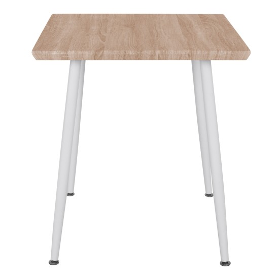 ΤΡΑΠΕΖΙ ΤΡΑΠΕΖΑΡΙΑΣ PALOMA HM8335.02, 70Χ70X76,5, SONOMA, ΛΕΥΚΑ ΠΟΔΙΑ