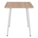 ΤΡΑΠΕΖΙ ΤΡΑΠΕΖΑΡΙΑΣ PALOMA HM8335.02, 70Χ70X76,5, SONOMA, ΛΕΥΚΑ ΠΟΔΙΑ