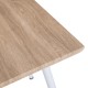 ΤΡΑΠΕΖΙ ΤΡΑΠΕΖΑΡΙΑΣ PALOMA HM8335.02, 70Χ70X76,5, SONOMA, ΛΕΥΚΑ ΠΟΔΙΑ