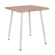 ΤΡΑΠΕΖΙ ΤΡΑΠΕΖΑΡΙΑΣ PALOMA HM8335.02, 70Χ70X76,5, SONOMA, ΛΕΥΚΑ ΠΟΔΙΑ