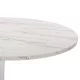 ΤΡΑΠΕΖΙ ΤΡΑΠΕΖΑΡΙΑΣ ROLLO HM9422.11 ΣΤΡΟΓΓΥΛΟ WHITE MARBLE Φ120x74Yεκ.