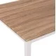 ΤΡΑΠΕΖΙ ΤΡΑΠΕΖΑΡΙΑΣ GOOSE HM9532.02 MDF SONAMA-ΛΕΥΚΟ ΜΕΤΑΛΛΟ 120X80Χ75Yεκ.
