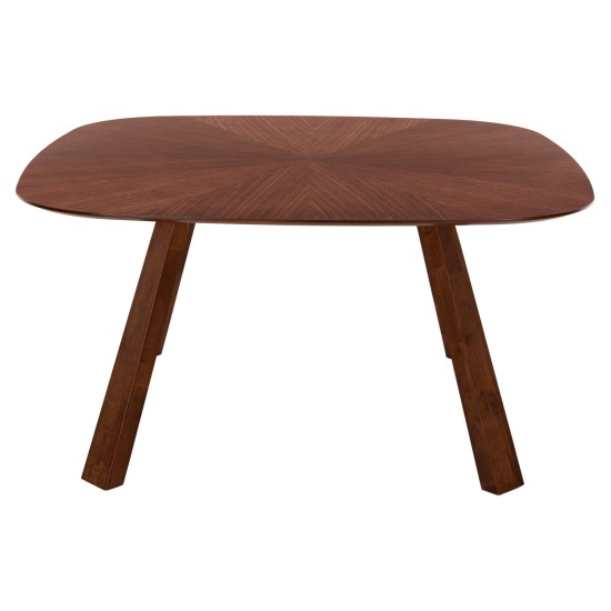 ΤΡΑΠΕΖΙ ΤΡΑΠΕΖΑΡΙΑΣ RINER HM9733 MDF ΜΕ ΚΑΠΛΑΜΑ ΚΑΡΥΔΙΑΣ 150x150x75Υ εκ.