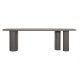 ΤΡΑΠΕΖΙ ΤΡΑΠΕΖΑΡΙΑΣ FIBER CEMENT ΟΒΑΛ GLEN HM6598.01 ΓΚΡΙ 260x95x75Υεκ